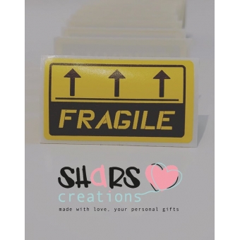 Wholesale sticker set 100 stuks - fragile
